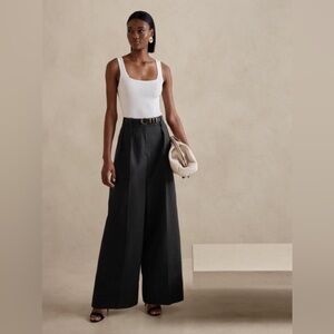 NWT! Banana Republic Black Cruise Wide Leg Pants - Multiple Sizes 🧡
